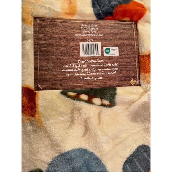 🎃NEW Pumpkin Kisses and Harvest Wishes Oversized Plush Throw 60” x 70” PERFECT - Picture 4 of 6